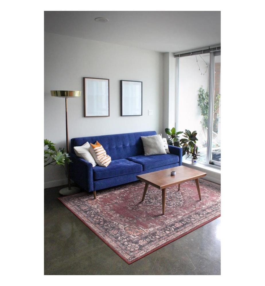 Tapis, 75 x 230, bordeaux, 100 % POLYESTER