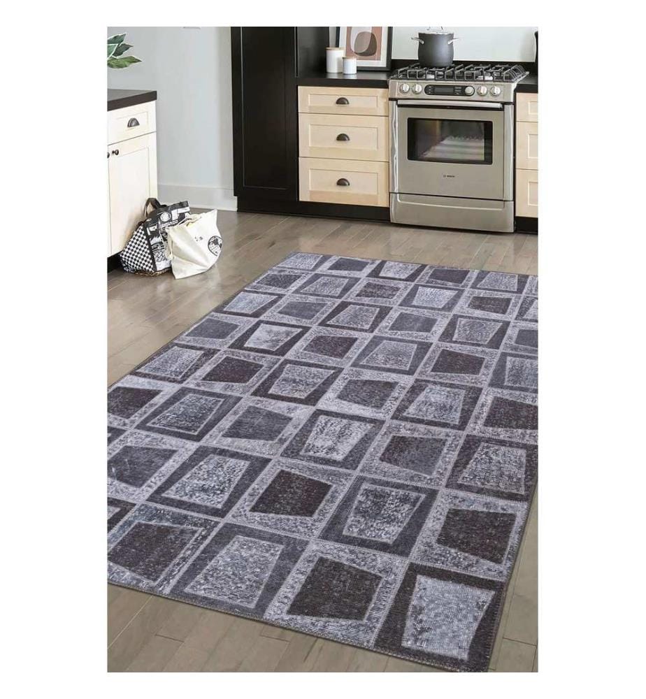 Tapis, 150 x 230, noir, 100 % POLYESTER