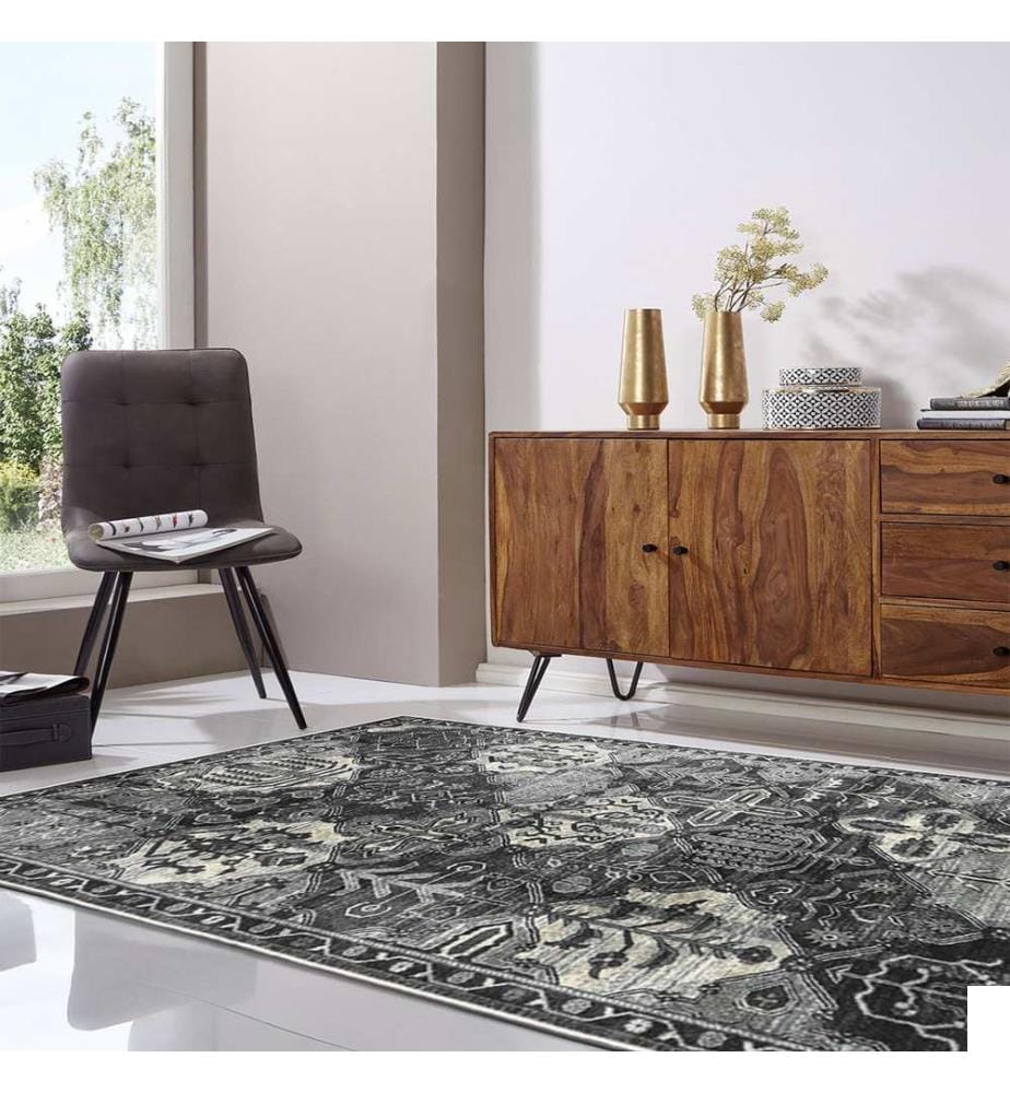 Tapis, 180 x 280, marron, 100 % POLYESTER