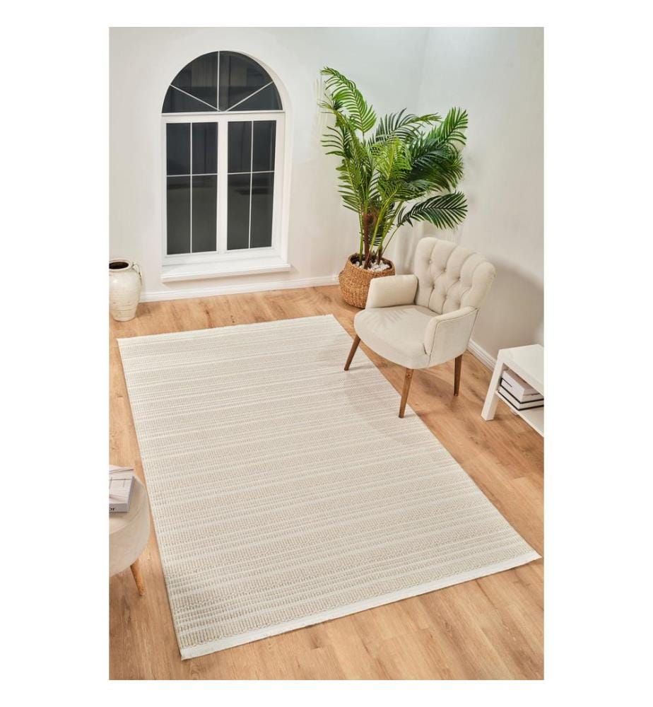 Tapis, 160 x 230, crème, polypropylène / polyester