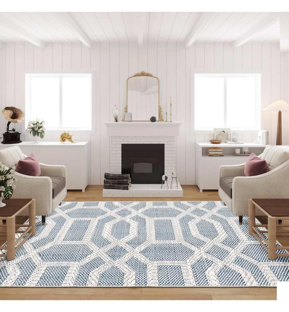 Tapis, 180 x 280, Gris, 70 % COTON / 30 % POLYESTER