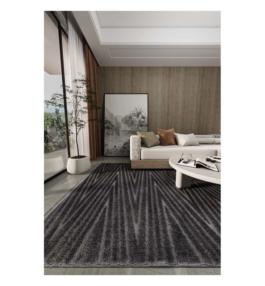 Tapis, 160 x 230, anthracite, 100 % MICRO POLYESTER