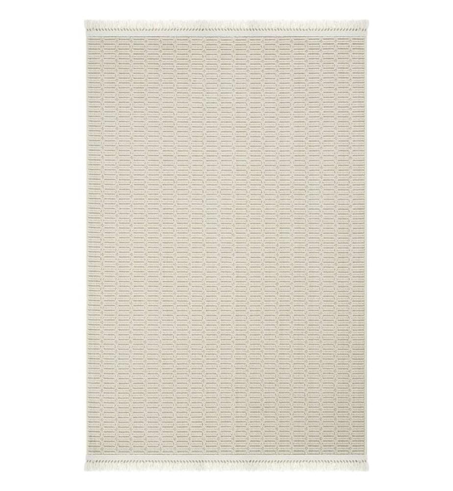 Tapis, 120 x 450, crème, 90 % POLYPROPYLÈNE / 10 % JUTE