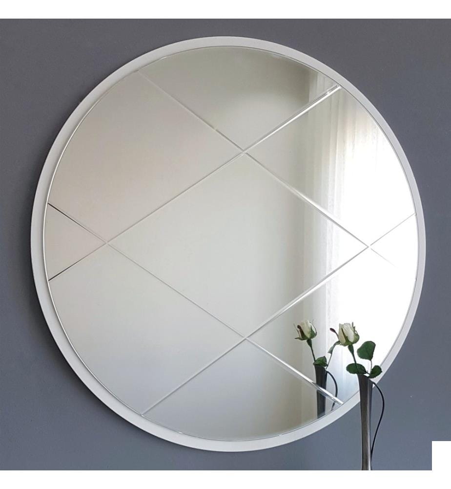 Argent, Miroir Mural, 60X60 cm, MDF