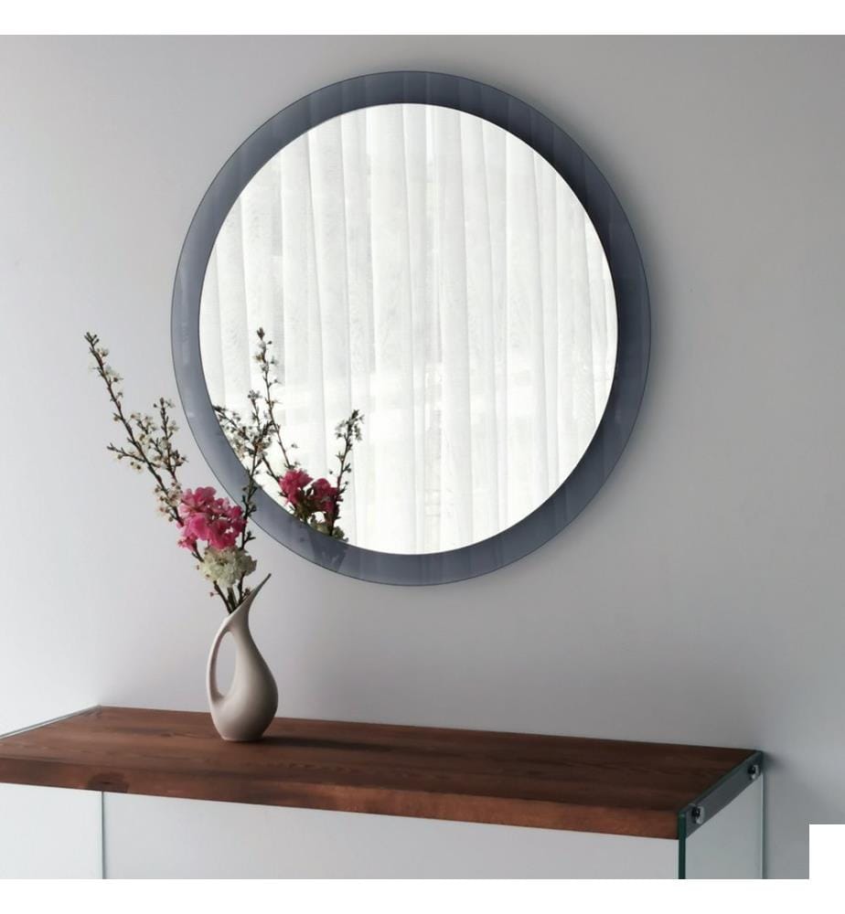 Fumée, Miroir Mural, 65X65 cm, Verre À 100%, 2 cm