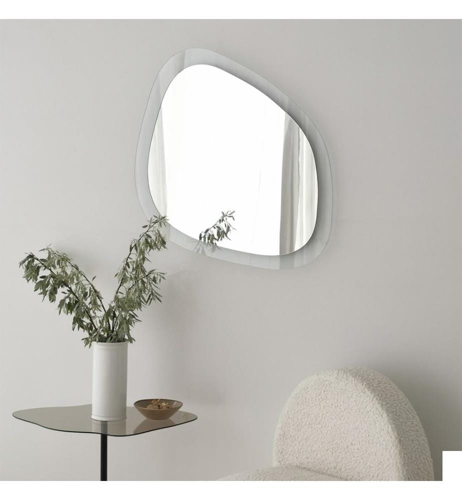 Miroir, transparent, verre trempé