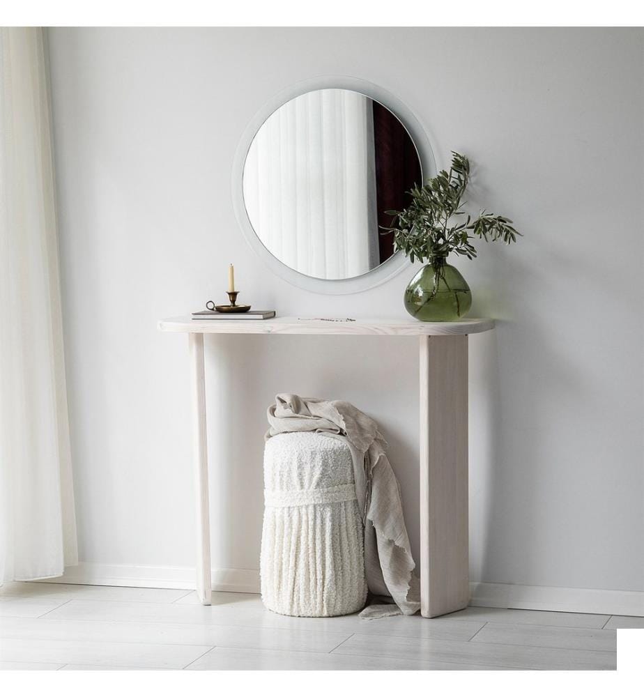 Commode, blanc, bois massif