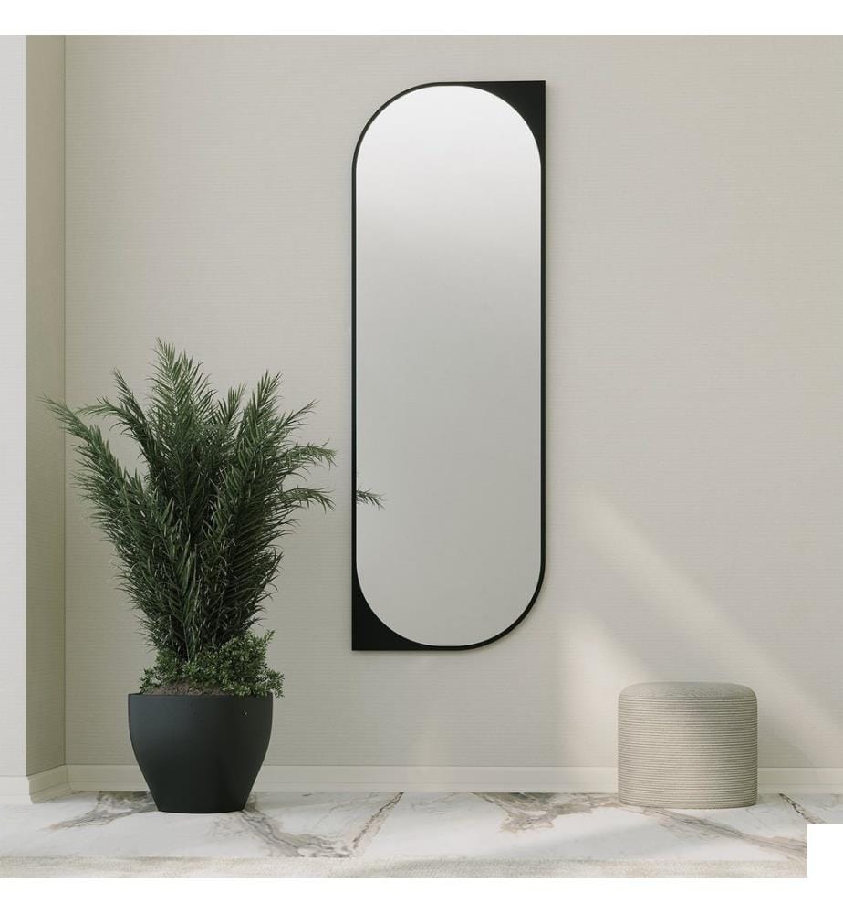 Miroir, Noir, MDF