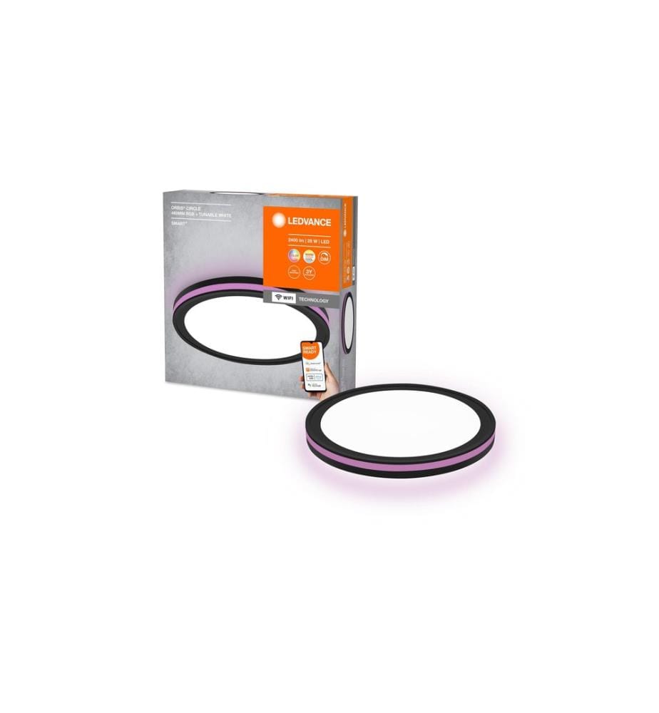 LEDVANCE - Plafonnier SMART+ Orbis Circle, 28 W, Ø 46 cm, noir