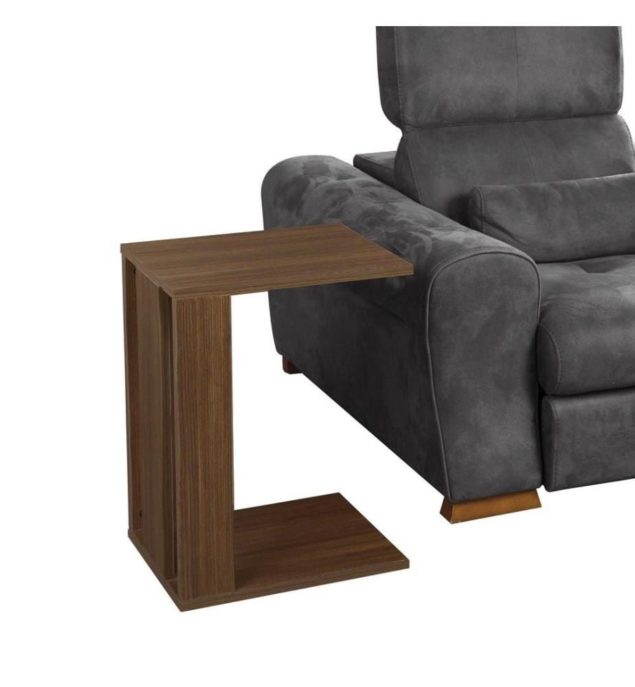 Table d'appoint, noyer, panneau de particules mélaminé