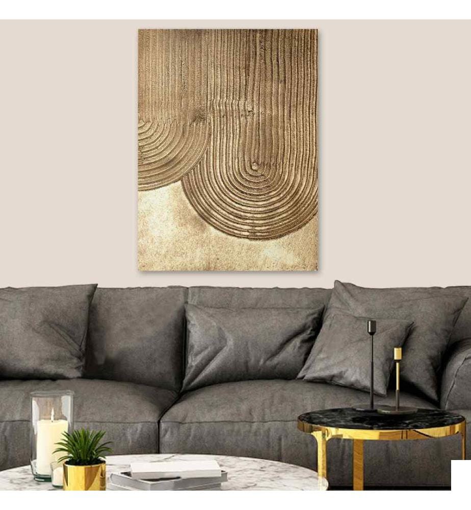 Peinture décorative 3D sur toile, multicolore, 100% toile, cadre en bois