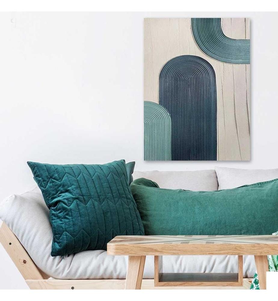 Peinture décorative 3D sur toile, multicolore, 100% toile, cadre en bois