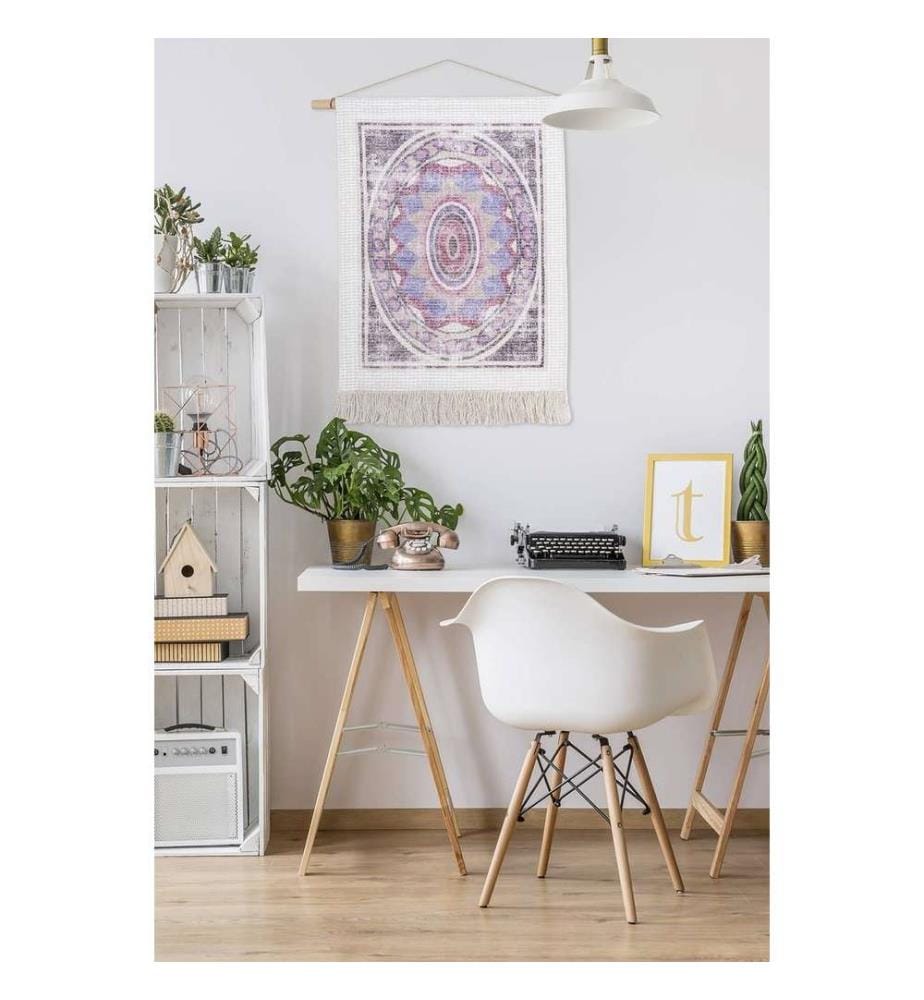 Tissu décoratif Peinture, Multicolore, 60% Polyester - 40% Coton