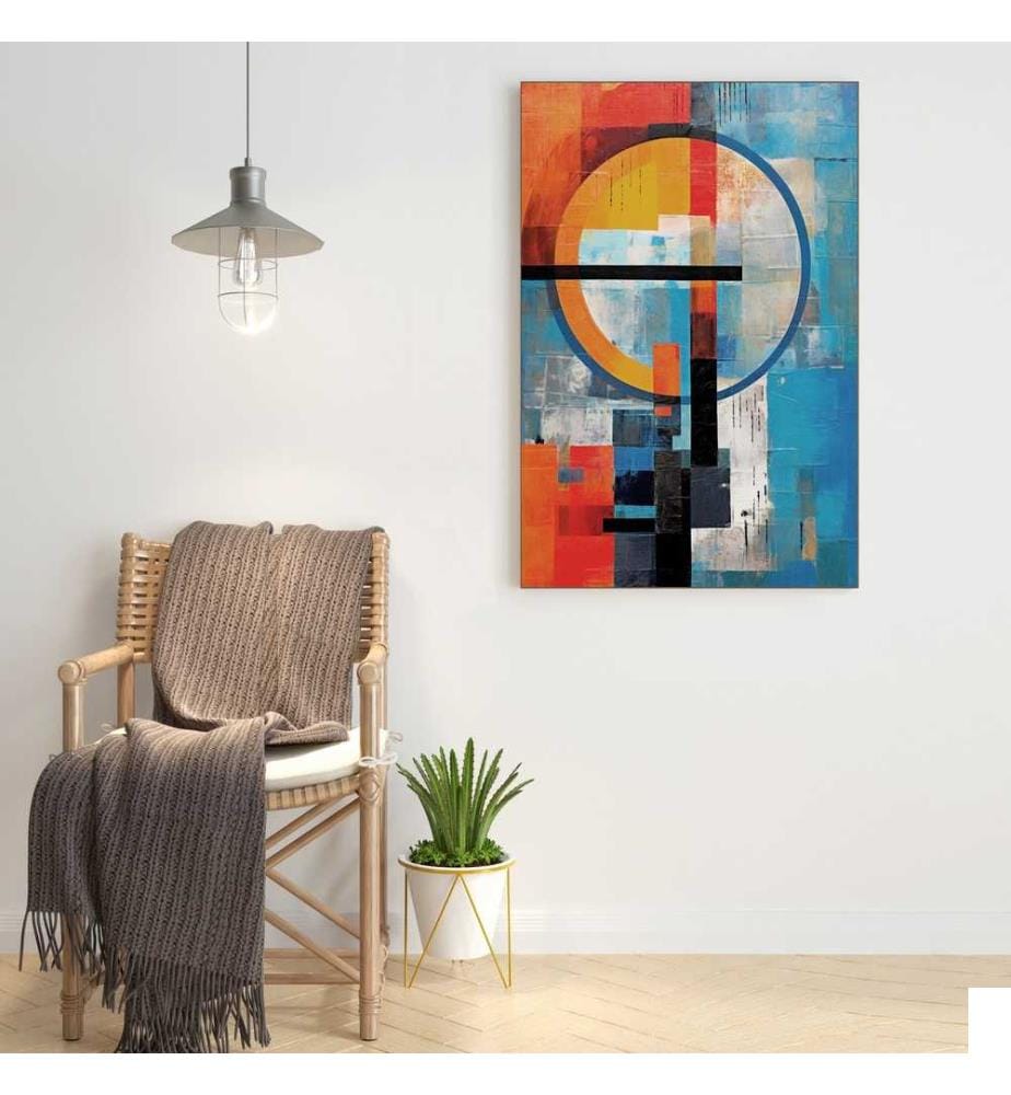 Peinture décorative sur panneau de particules mélaminé, multicolore, 100% panneau de particules mélaminé