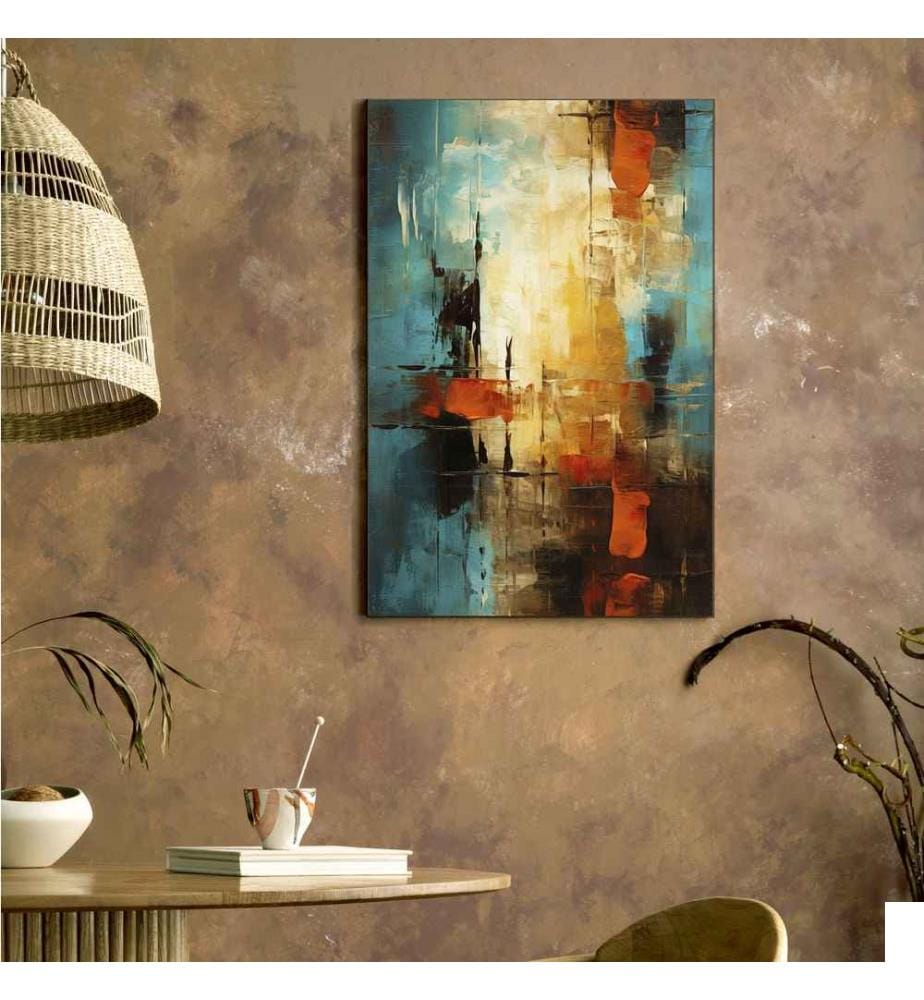 Peinture décorative sur panneau de particules mélaminé, multicolore, 100% panneau de particules mélaminé