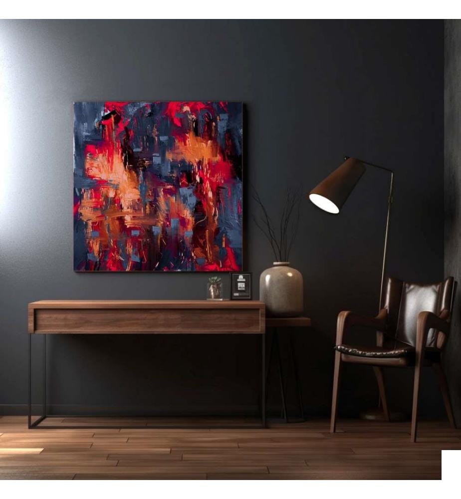 Peinture décorative sur panneau de particules mélaminé, multicolore, 100% panneau de particules mélaminé