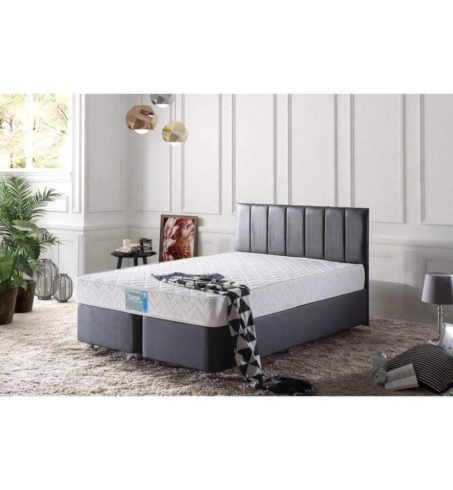 Matelas, blanc, housse en tissu Jacquard, matelas ferme