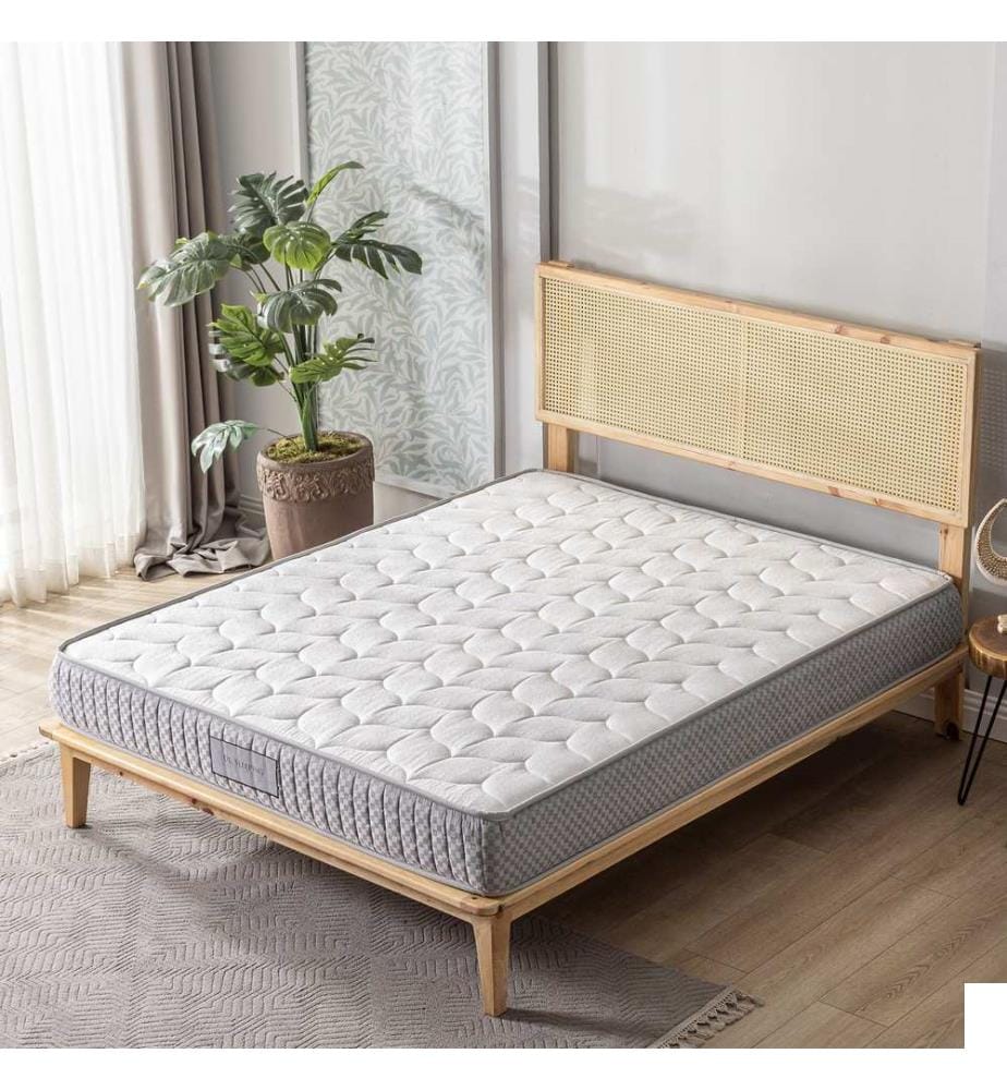 Matelas, gris clair, housse : Tissu Jacquard Weaven, éponge 45 DNS