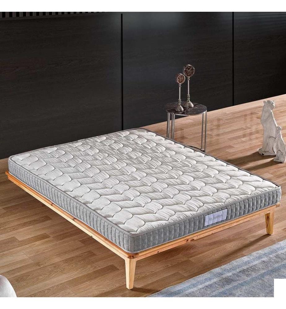 Matelas, gris clair, housse : Tissu Jacquard Weaven, éponge 45 DNS