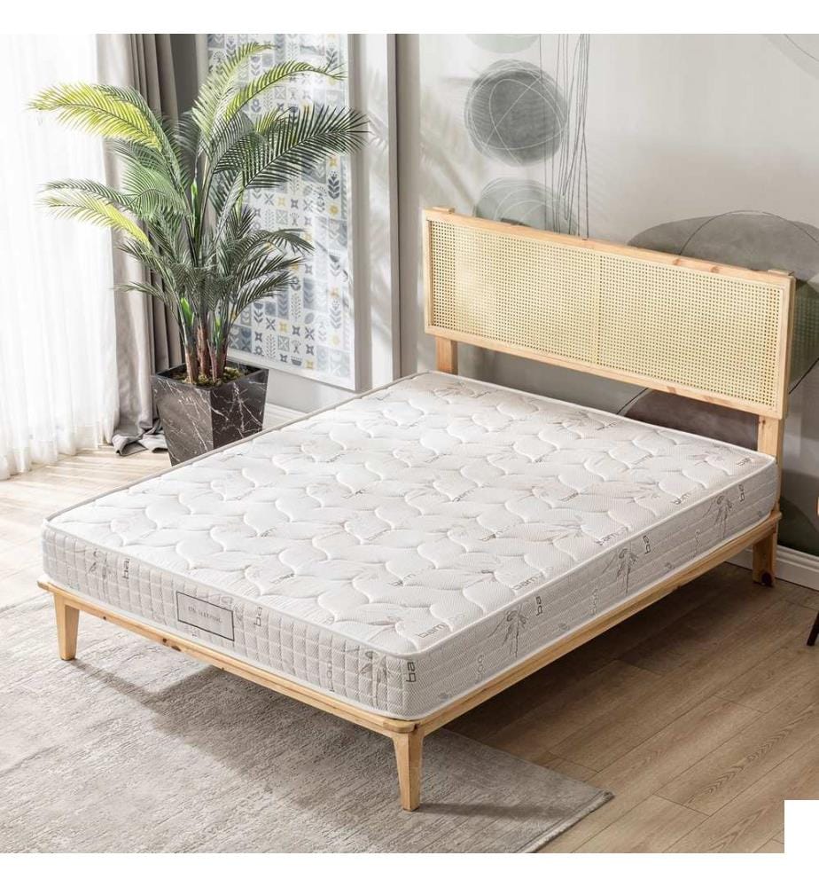 Matelas, Light Brown, housse : Tissu Armure Weaven, éponge 45 DNS