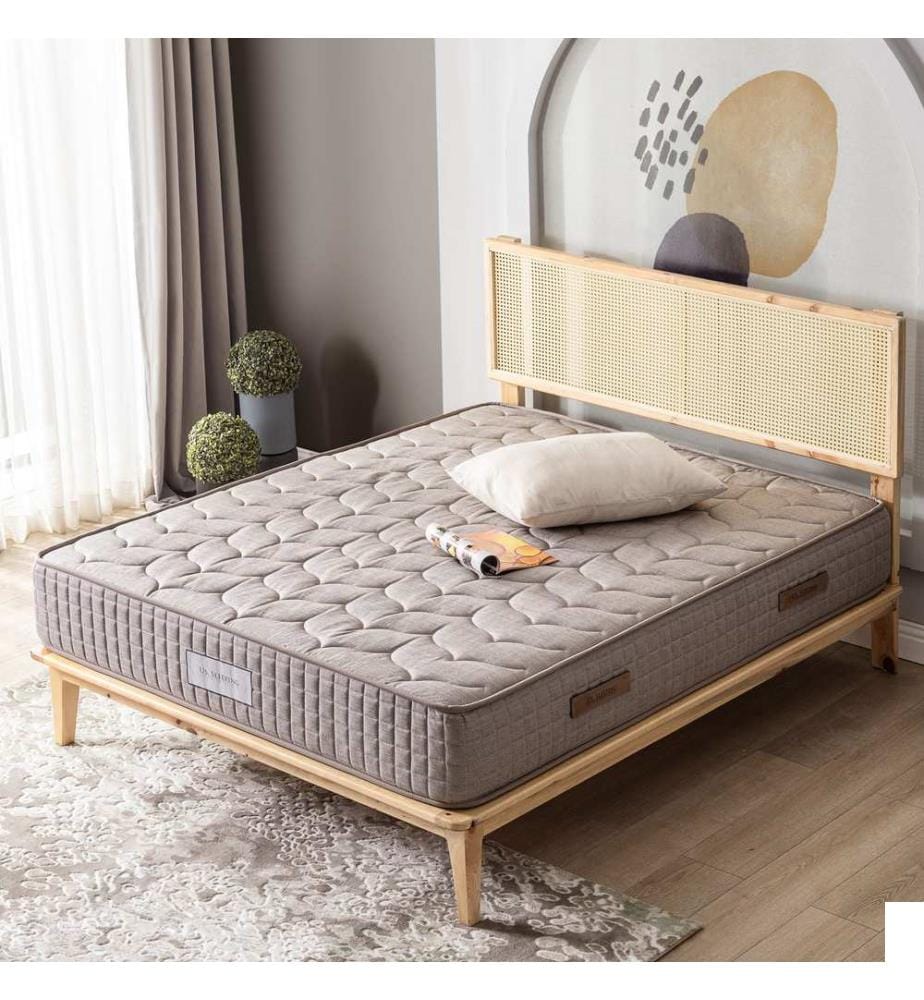 Matelas, Light Brown, Fabric : Linen Weaven Fabric