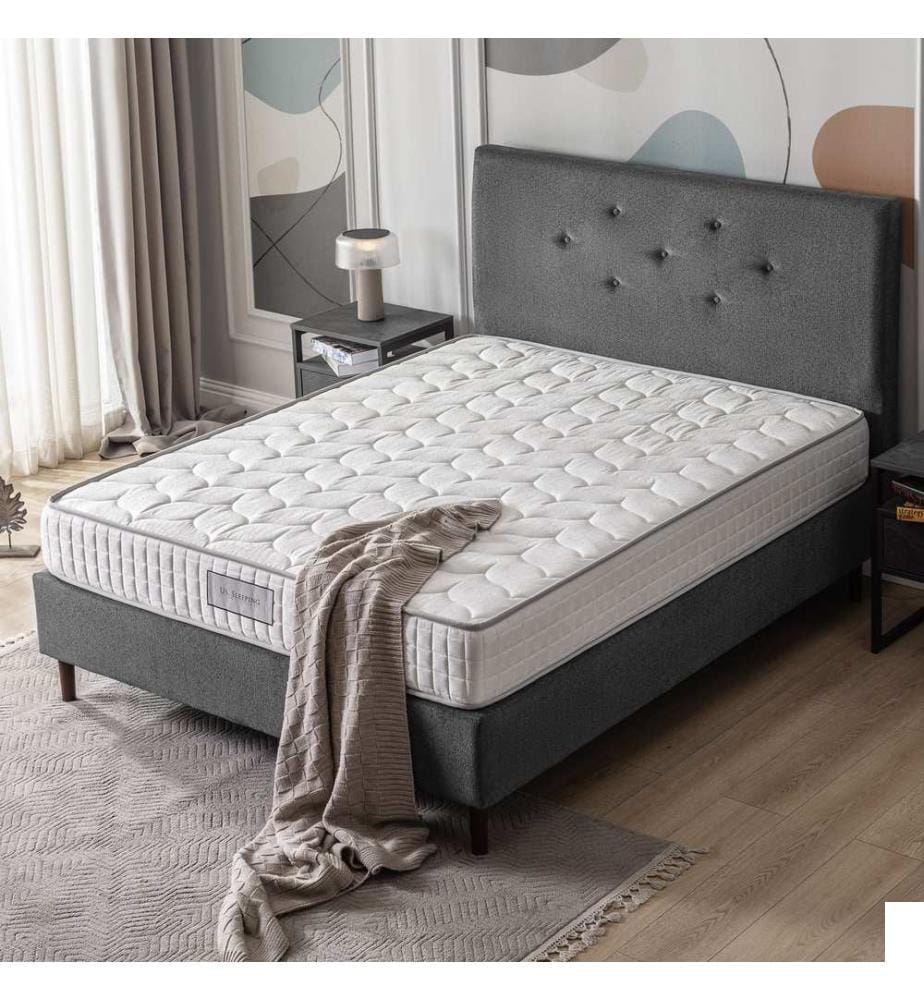 Matelas, blanc, housse : Tissu Jacquard Weaven, éponge 45 DNS