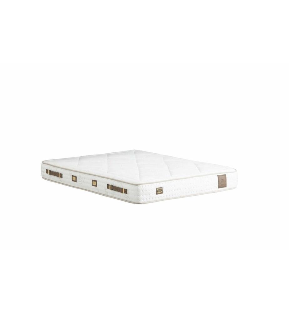 Matelas, blanc, tissu latéral : 61% POLYESTER / 38% VISCOSE / 1% LAINE, tissu supérieur : 61 % POLYESTER / 38 % VISCOSE / 1 % LAINE