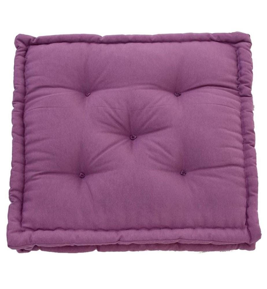 Coussin, violet, tissu Panama certifié Oeko-Tex, hydrofuge et résistant à la saleté