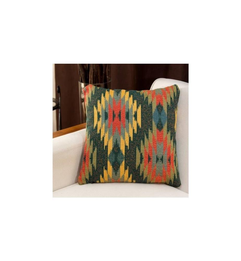 Coussin, vert, polycoton