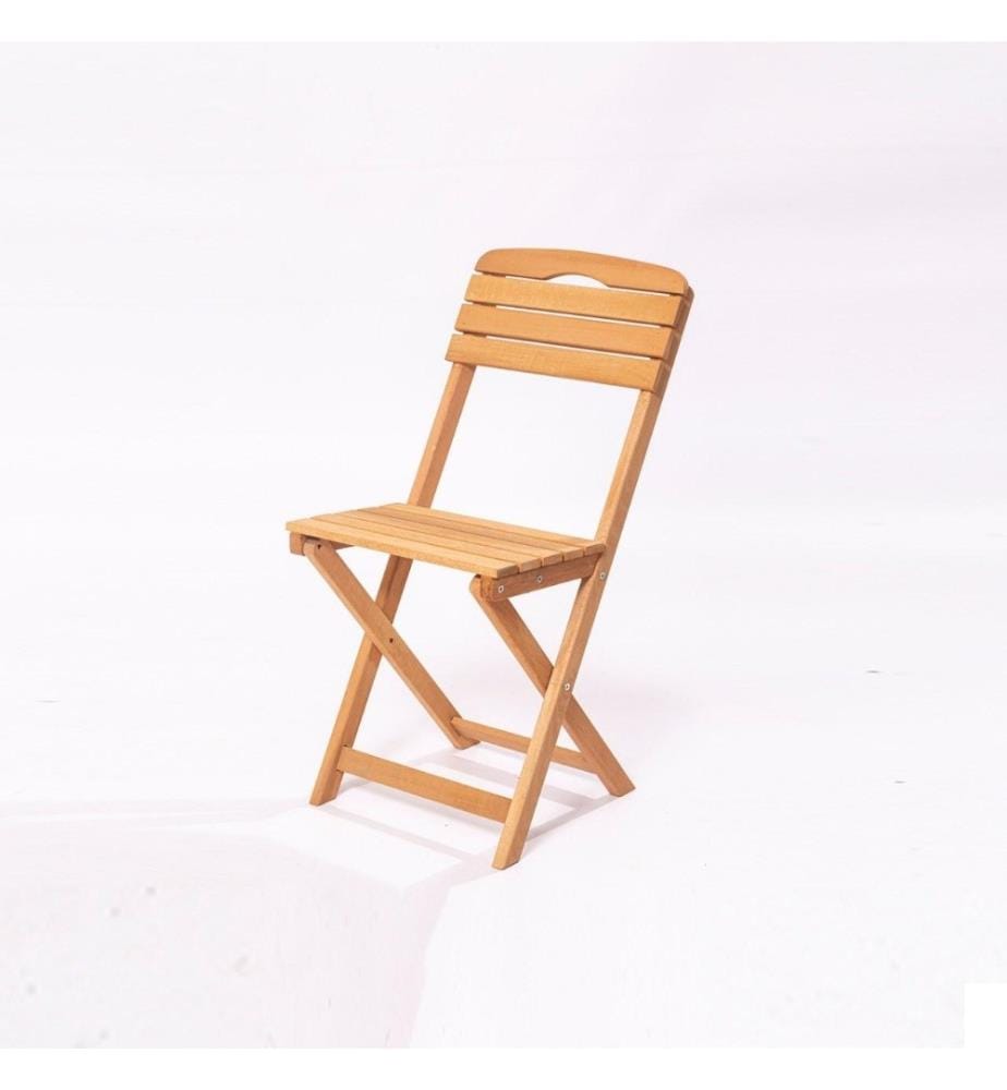 Chaise de jardin, marron, bois de hêtre, sans vernis
