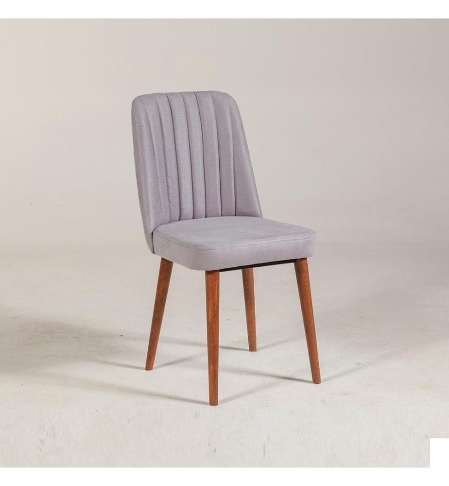 Chaise, Walnut Soho, panneau de particules mélaminé, tissu velours