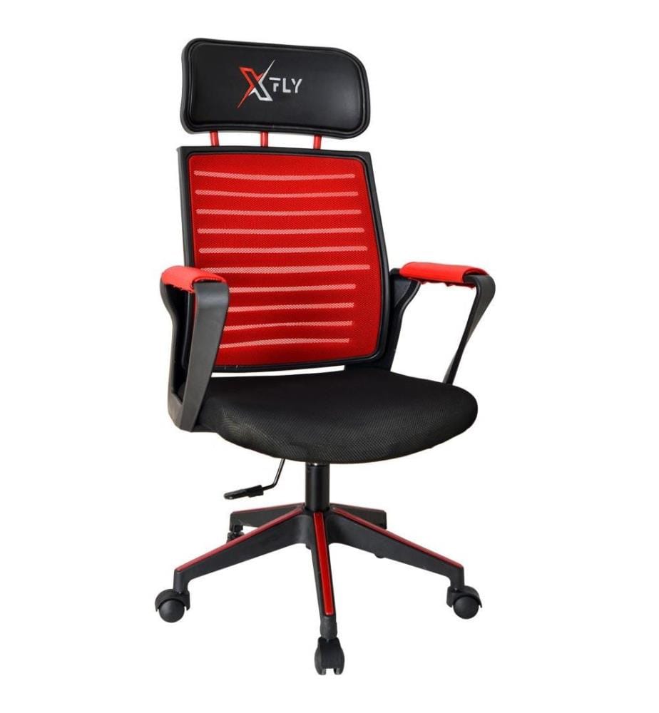 Chaise de jeu, rouge noir, polyuréthane