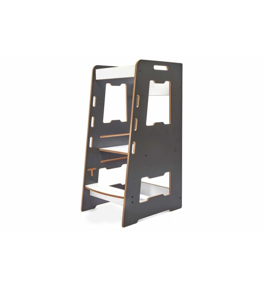 Tour éducative, 100 % MDF, anthracite, blanc