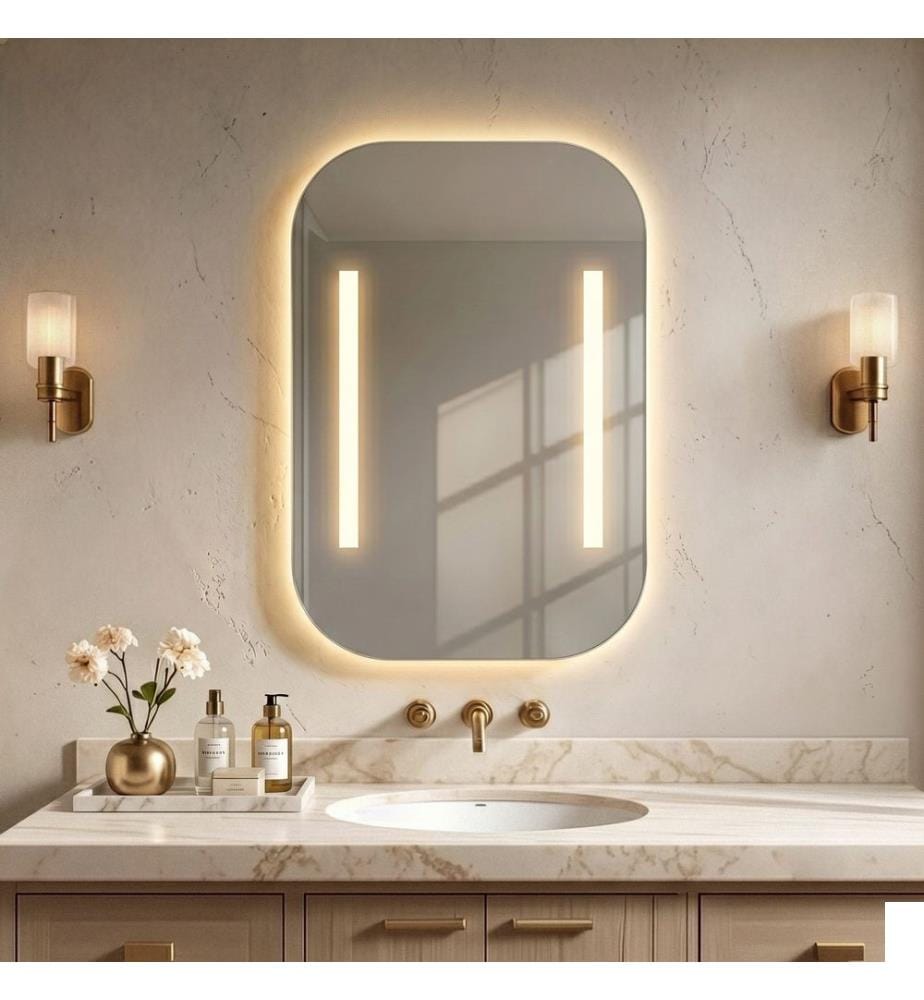 Miroir décoratif, panneau 100 % MDF, transparent