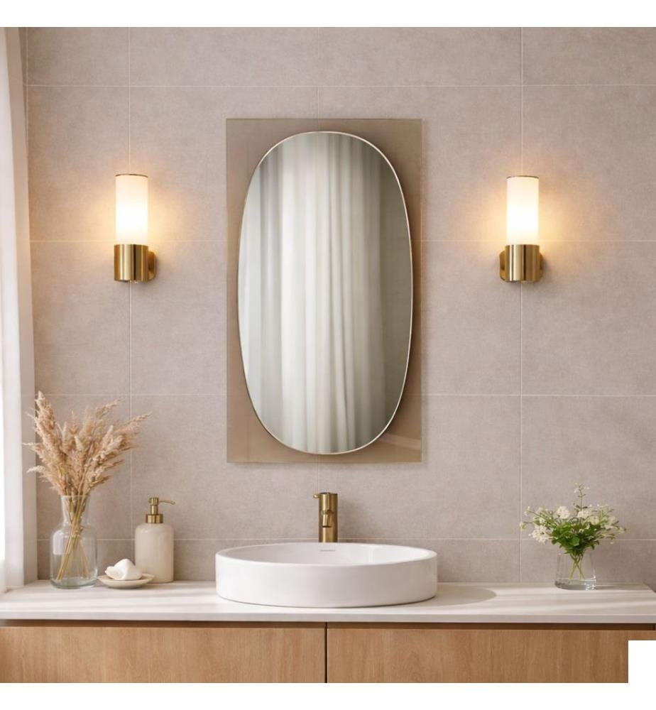 Miroir, panneau de particules 100 % mélaminé, bronze