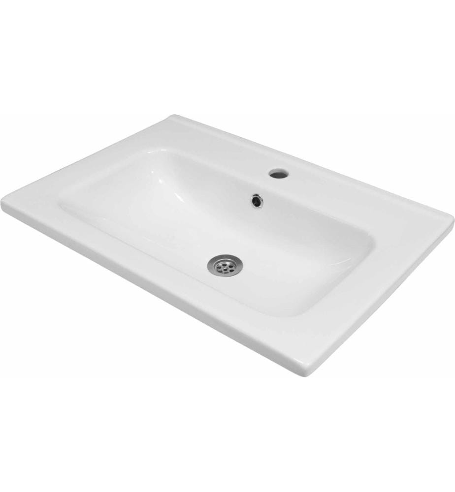 Vasque, 100 % céramique, blanche