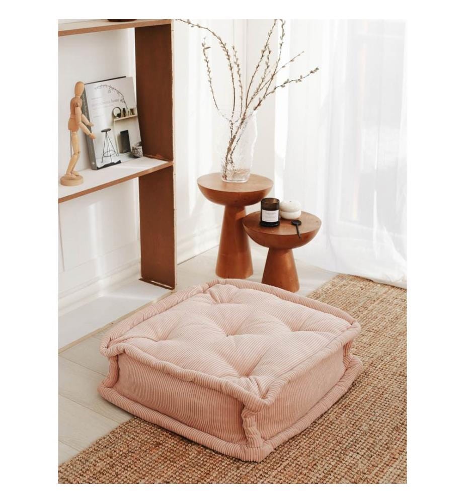 Coussin, rose, tissu : 100 % velours