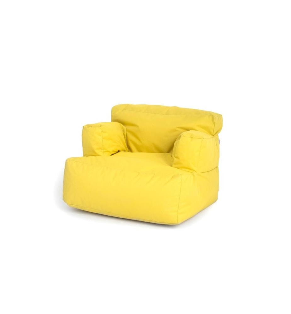 Sac pouf, jaune, 100% polyester, tissu : 100% Impertex