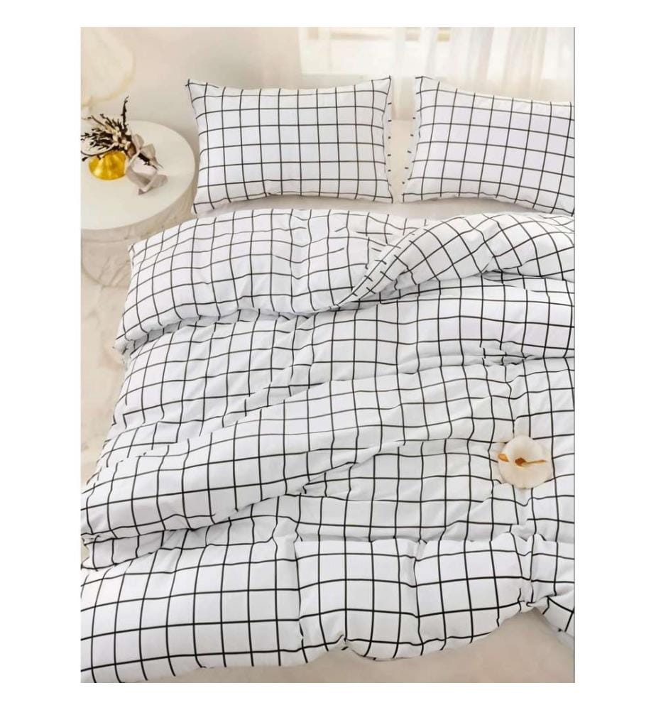 Ensemble de couvre-lit matelassé (kingsize), noir, 65 % coton / 35 % polyester (housse) /
