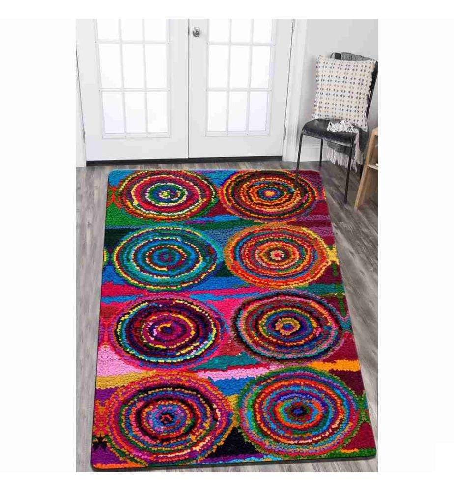 Tapis, Multicolore, 70% Coton - 30% Polyester, 160 x 230 cm