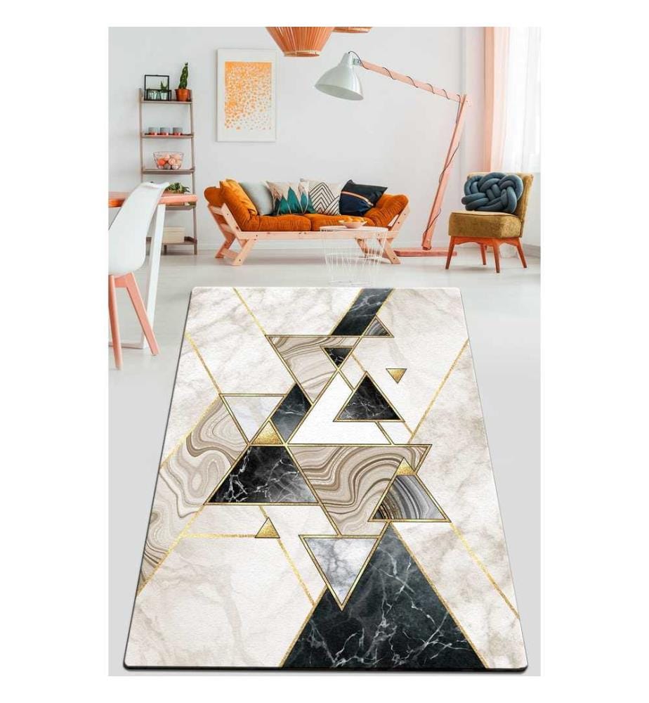 Tapis de salle, Multicolore, 70% Coton - 30% Polyester, 100 x 300 cm