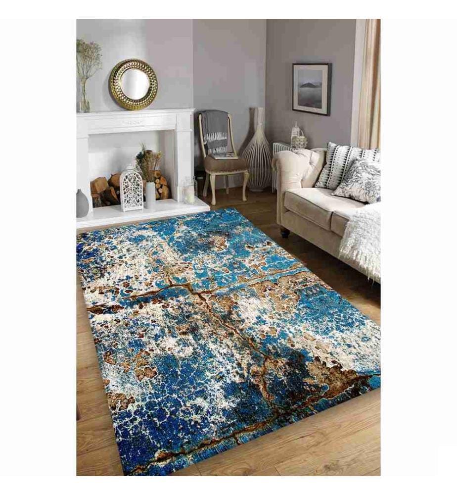 Tapis de hall, 100 x 150, , Multicolore, 70% Coton - 30% Polyester Chenille, 1100 gr-m²,