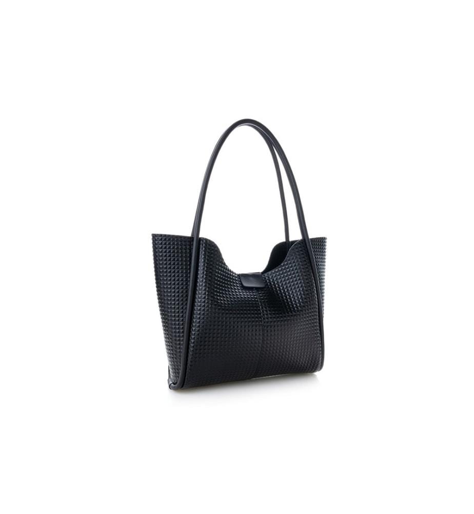 Sac fourre-tout, noir, 100% cuir polyvinylique