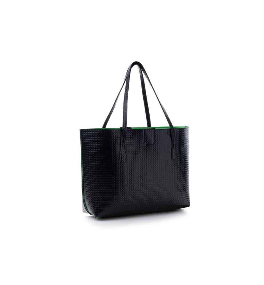 Sac fourre-tout, noir, 100% cuir polyvinylique