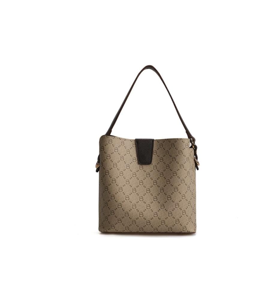 Sac seau, crème, marron, 100 % POLYVINYL LEATHER