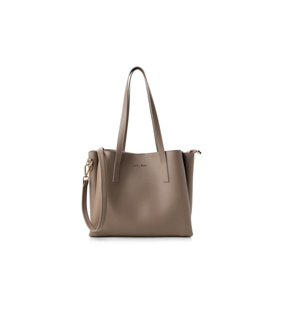 Sac fourre-tout, vison foncé, 100 % POLYVINYL LEATHER