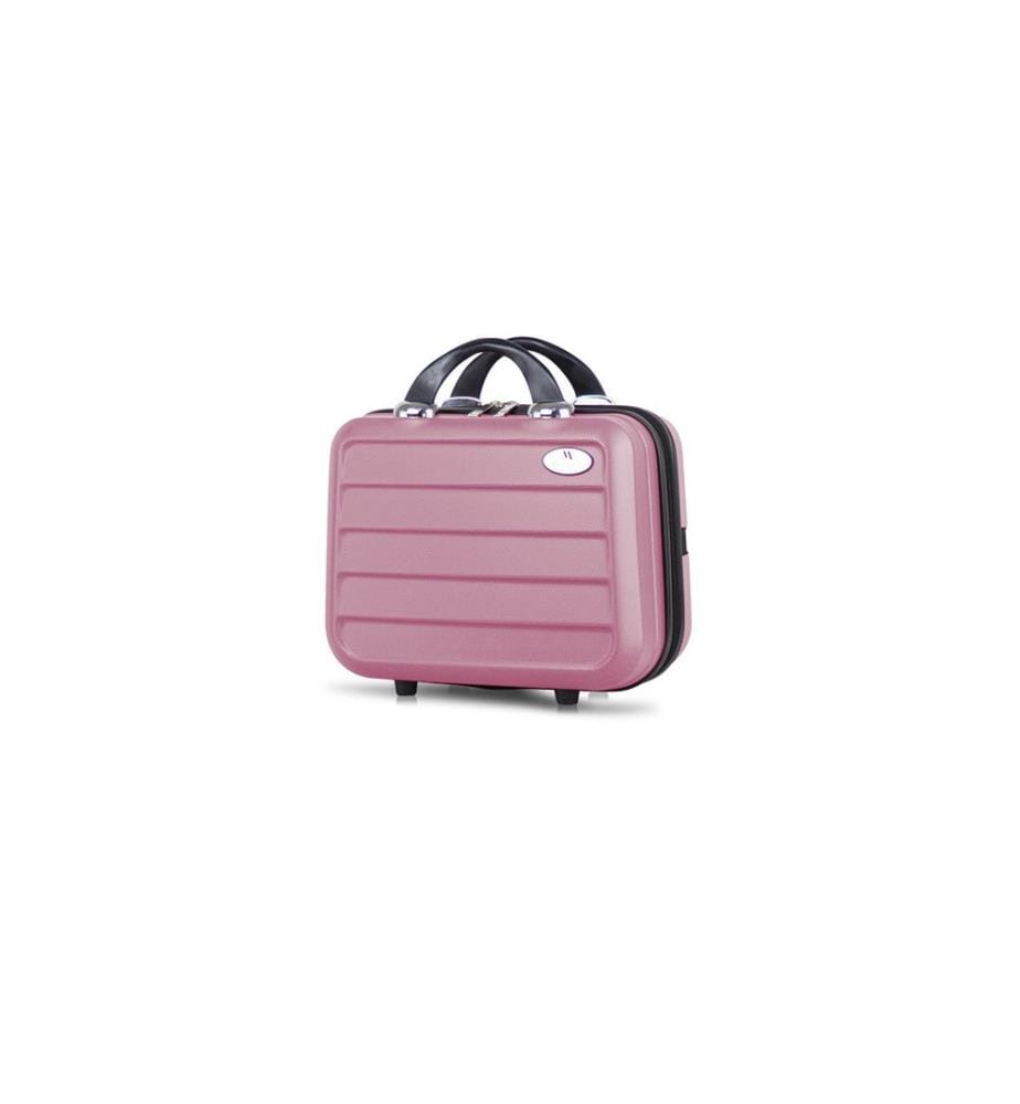 Trousse de maquillage, rose dorée, 100 % ABS