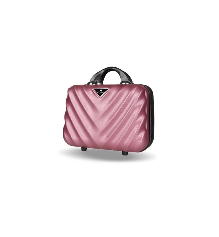 Trousse de maquillage, rose dorée, 100 % ABS