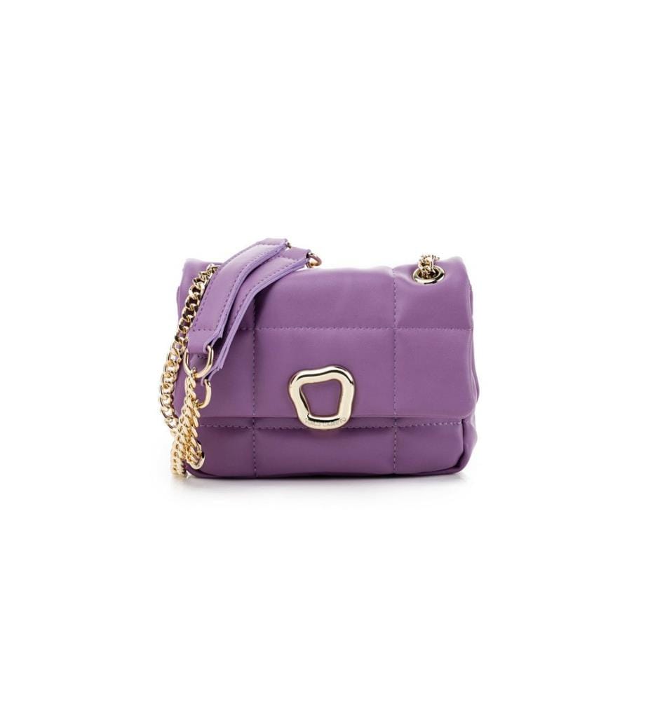 Sac à bandoulière, violet, 100% cuir de polyvinyle