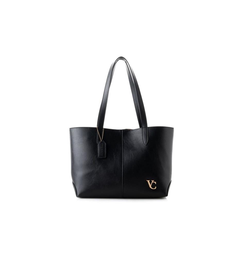 Sac fourre-tout, noir, 100 % POLYVINYL LEATHER